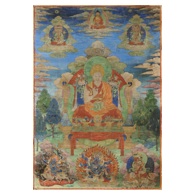 18th Century Chinese/Tibetan Thangka depicting Rolpai Dorje. Qianlong Period, Qing Dynasty.